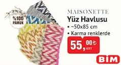 MAİSONETTE YÜZ HAVLUSU MAİSONETTE YÜZ HAVLUSU